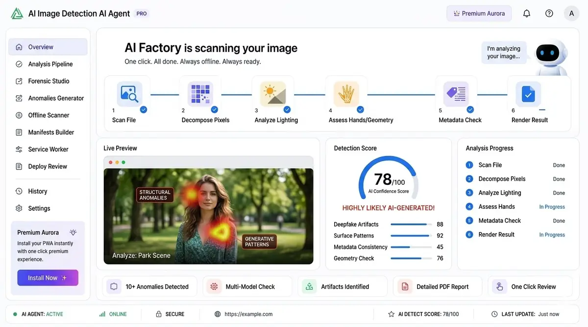 AI PPT to PDF converter — example of the AI tool dashboard software